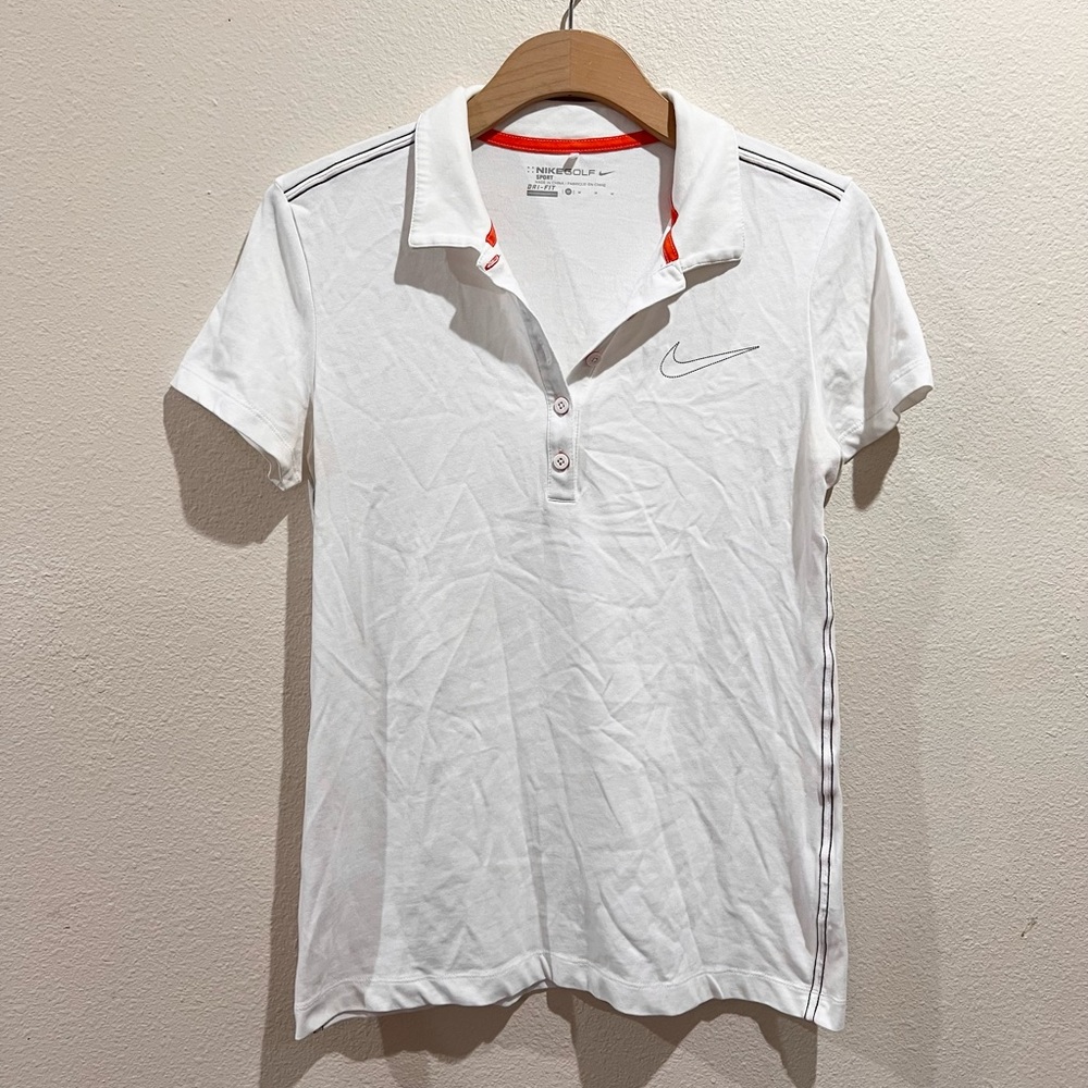 Nike Dri-Fit Golf Sport Polo - White